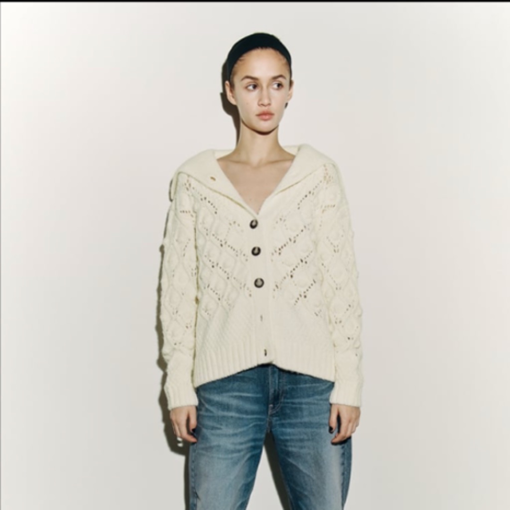 Pompom Knit Jacket